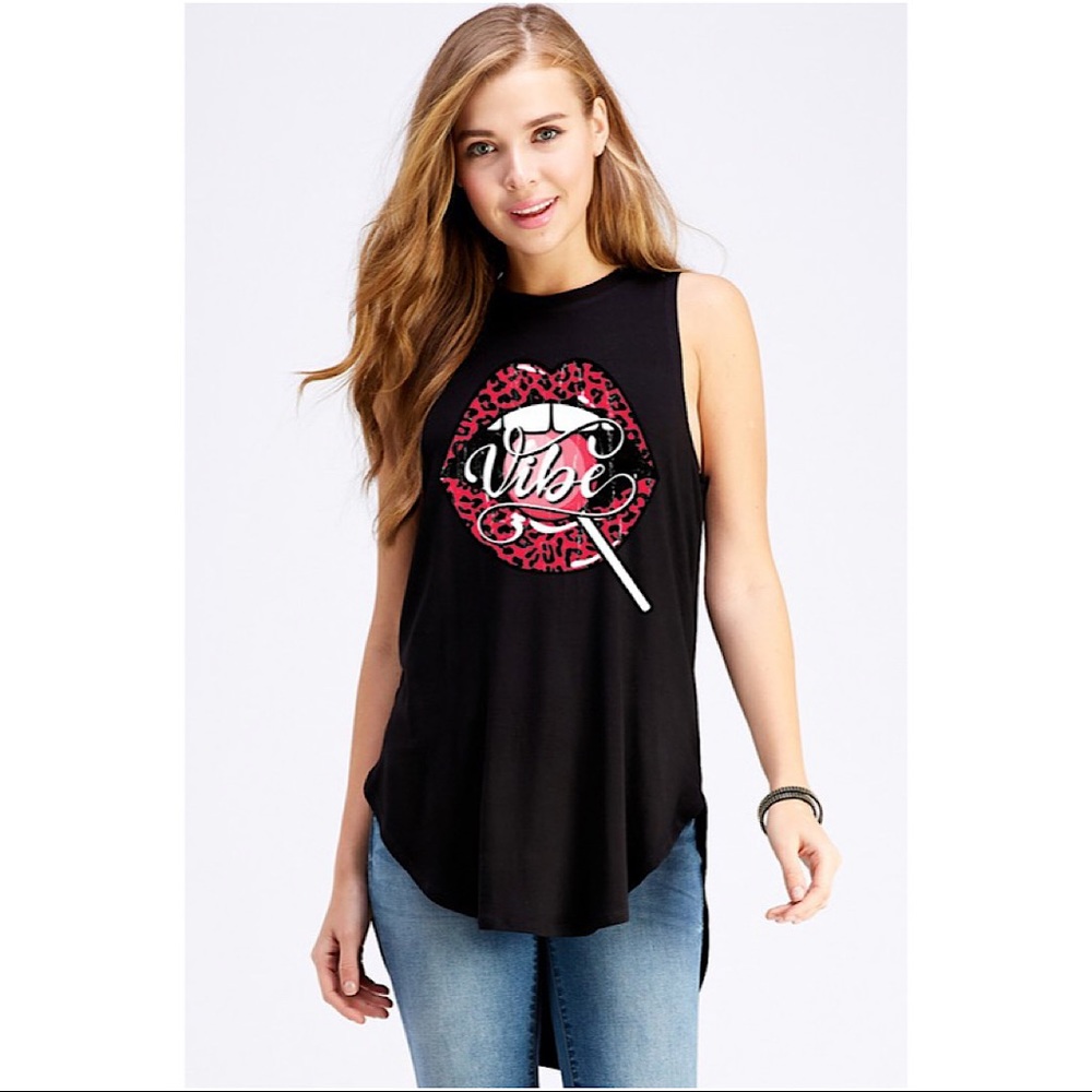 Vibe High Low Lip Tank